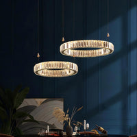 BERTOLDA L Ring Chandelier by Lampadom - side view