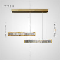 BERTOLDA Linear Chandelier