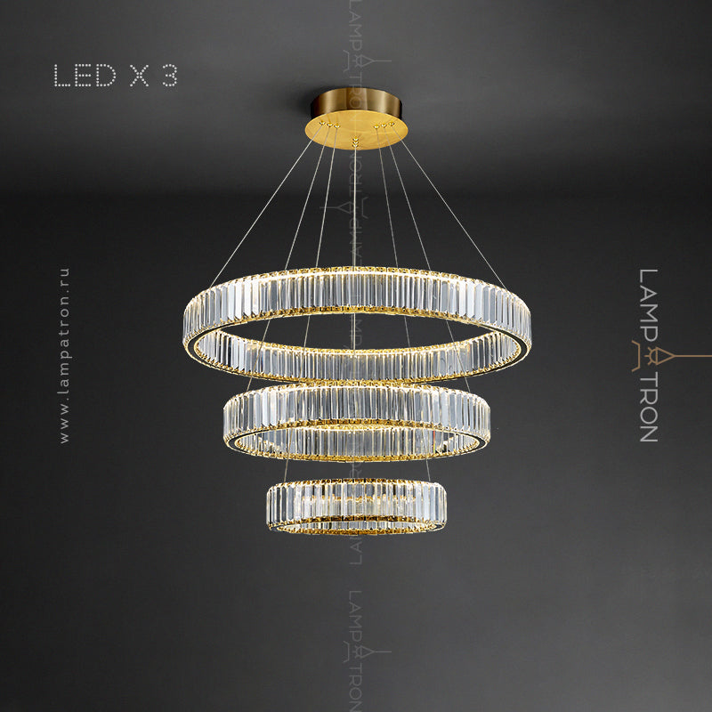 BERTOLDA Ring Chandelier by Lampadom - detail view