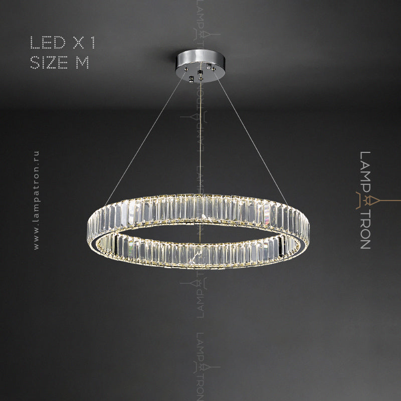 BERTOLDA Ring Chandelier by Lampadom - detail view