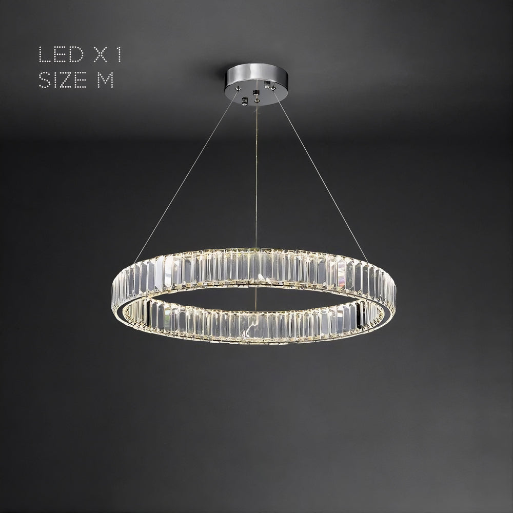 BERTOLDA Ring Chandelier by Lampadom - top view