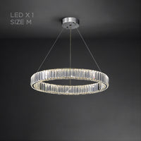 BERTOLDA Ring Chandelier by Lampadom - top view