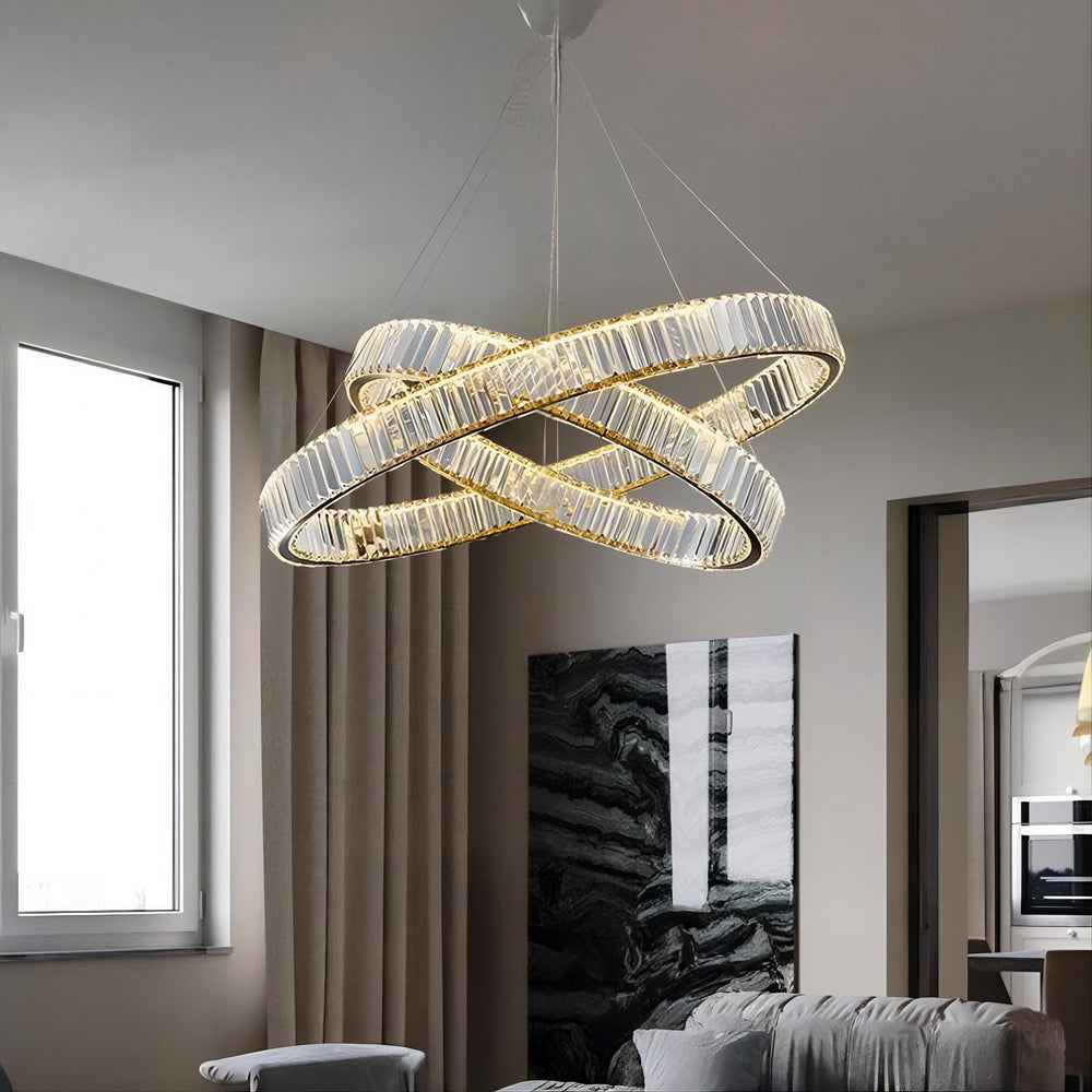 BERTOLDA Ring Chandelier by Lampadom - angle view