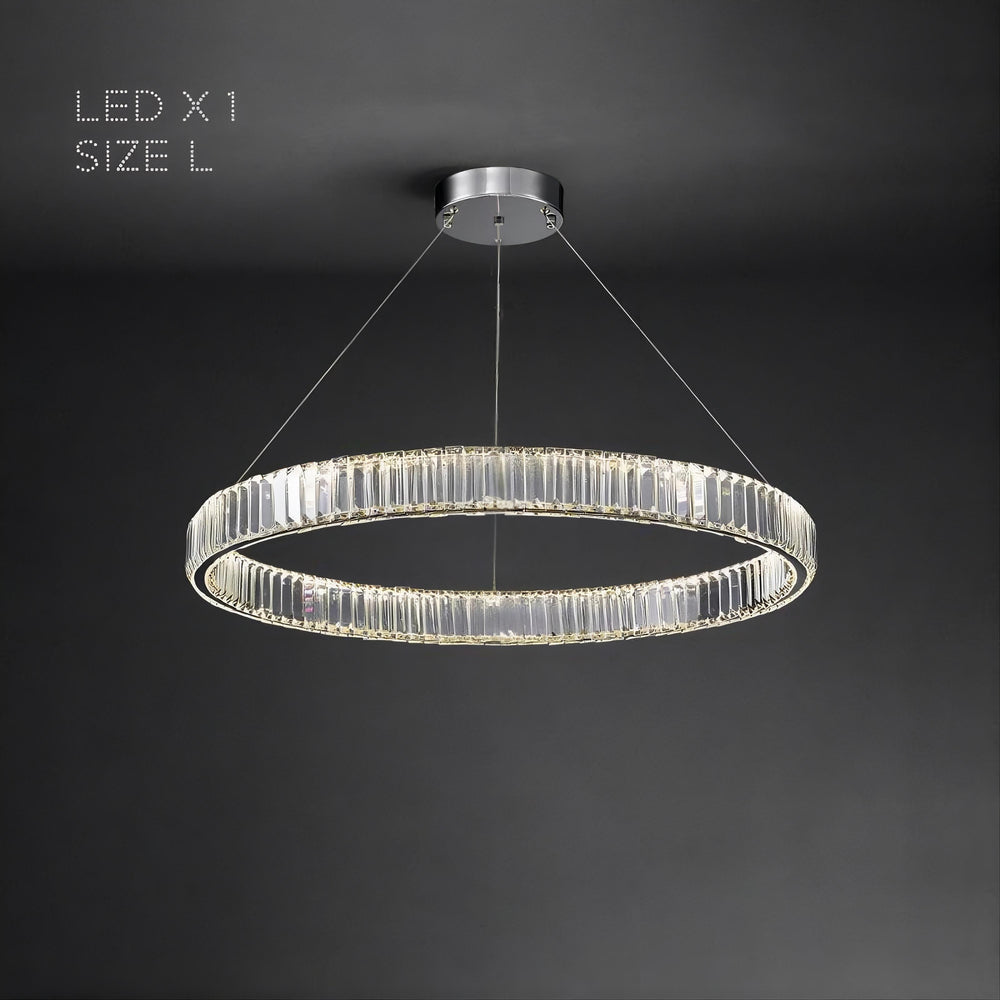 BERTOLDA Ring Chandelier by Lampadom - side view