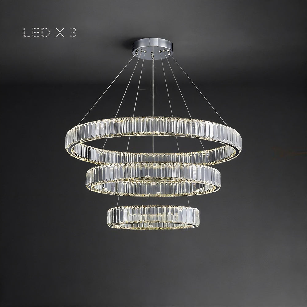 BERTOLDA Ring Chandelier by Lampadom - top view