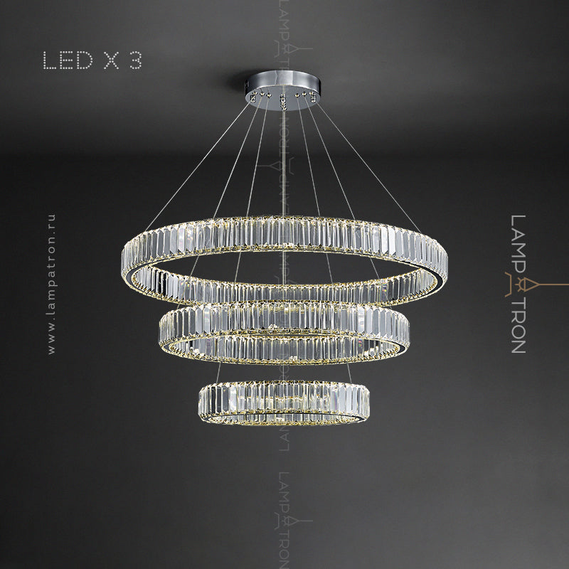 BERTOLDA Ring Chandelier by Lampadom - scale reference