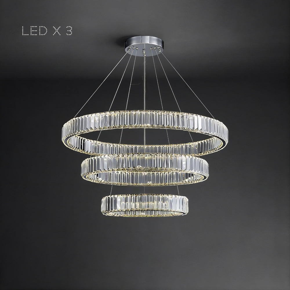 BERTOLDA Ring Chandelier by Lampadom - angle view