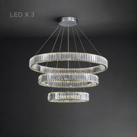 BERTOLDA Ring Chandelier by Lampadom - top view