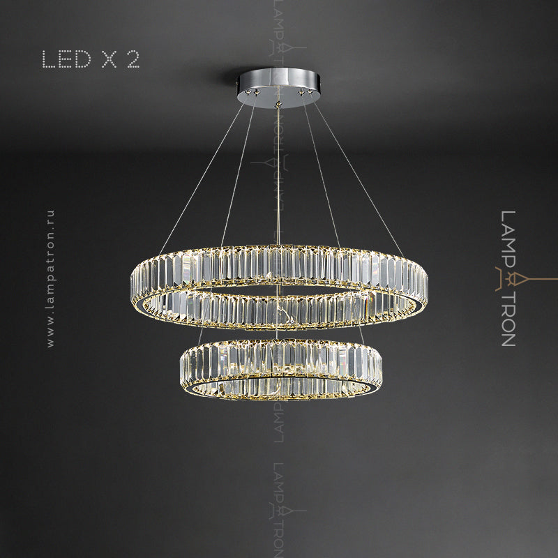 BERTOLDA Ring Chandelier by Lampadom - close-up