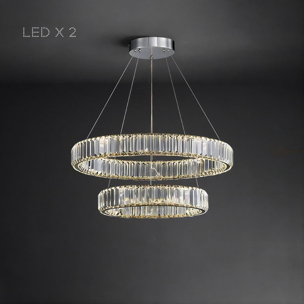 BERTOLDA Ring Chandelier by Lampadom - scale reference