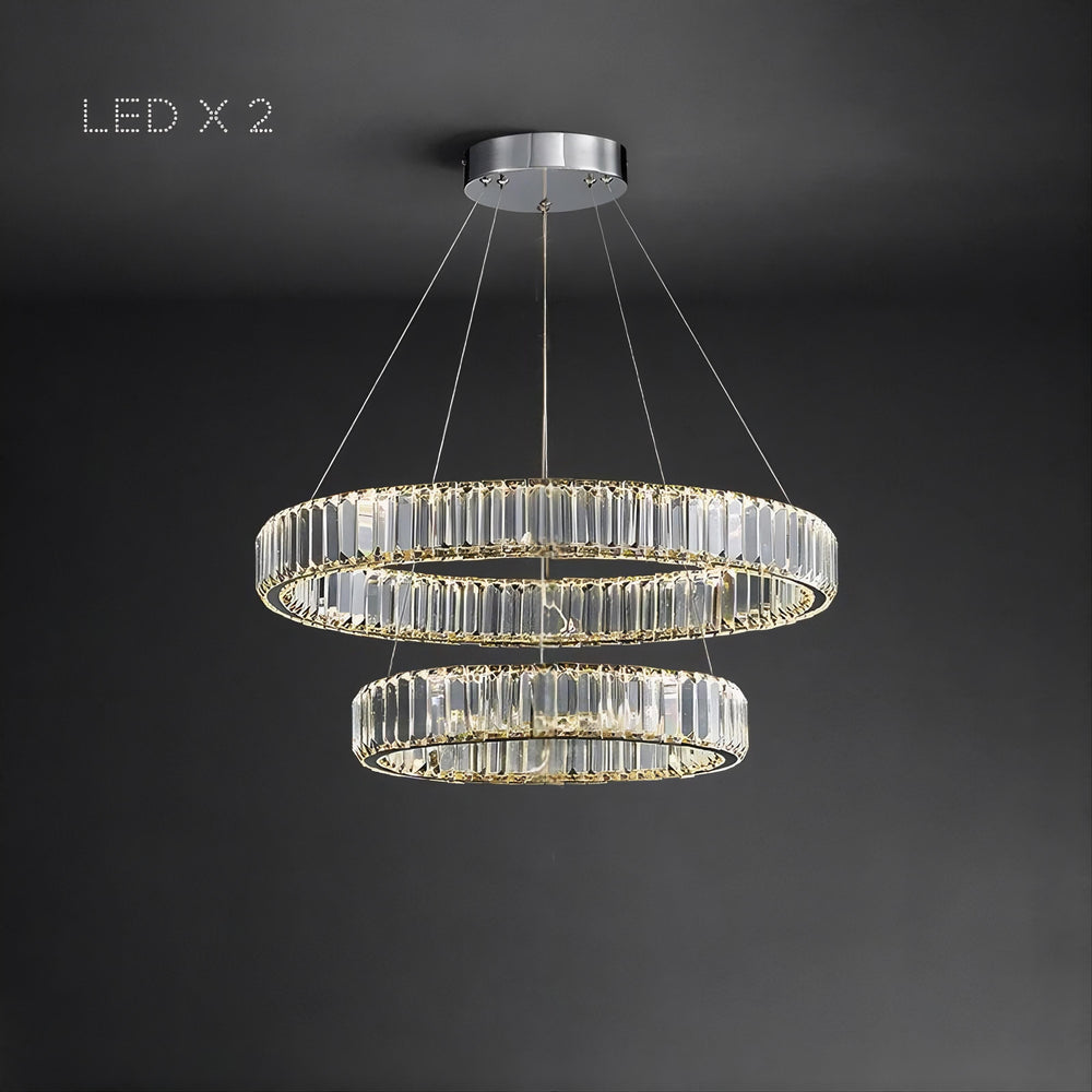 BERTOLDA Ring Chandelier by Lampadom - side view