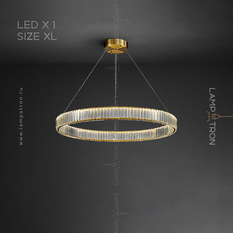 BERTOLDA Ring Chandelier by Lampadom - top view