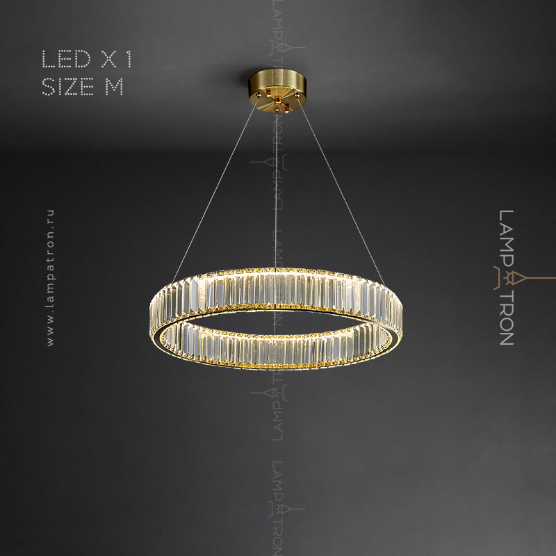 BERTOLDA Ring Chandelier by Lampadom - close-up