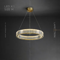 BERTOLDA Ring Chandelier by Lampadom - close-up
