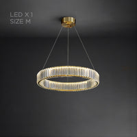 BERTOLDA Ring Chandelier by Lampadom - scale reference