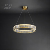 BERTOLDA Ring Chandelier by Lampadom - top view