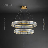 BERTOLDA Ring Chandelier by Lampadom - side view