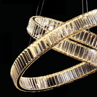 BERTOLDA Ring Chandelier by Lampadom - top view