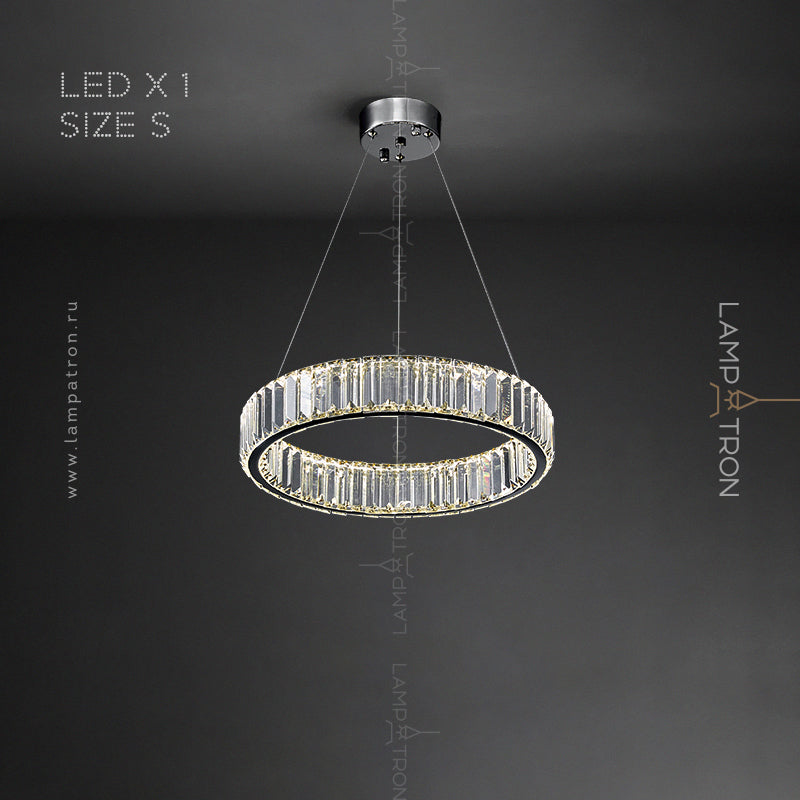 BERTOLDA Ring Chandelier by Lampadom - side view