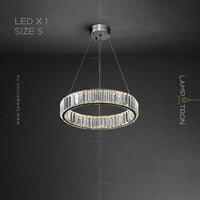 BERTOLDA Ring Chandelier by Lampadom - side view