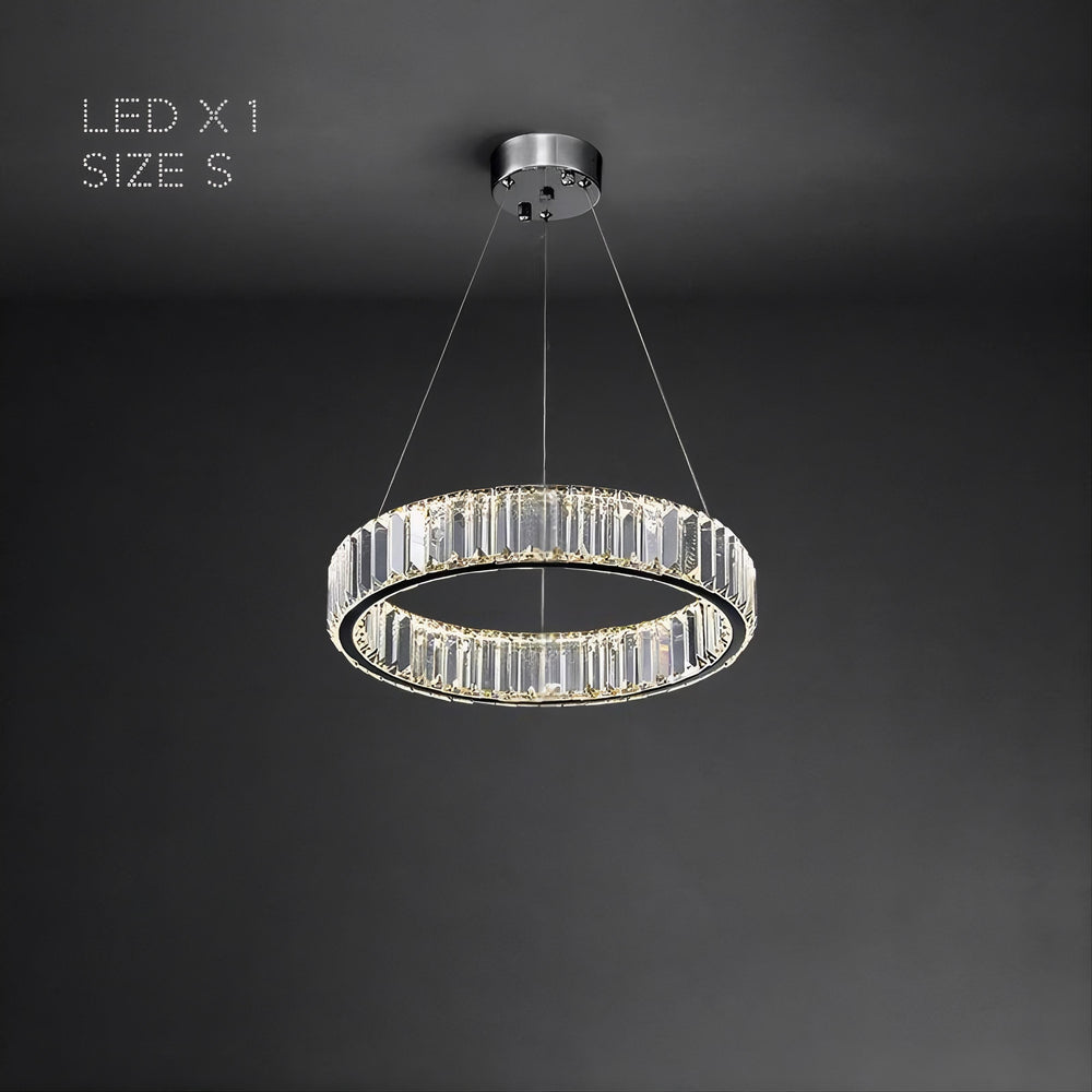 BERTOLDA Ring Chandelier by Lampadom - scale reference