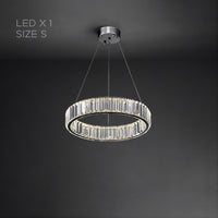 BERTOLDA Ring Chandelier by Lampadom - scale reference