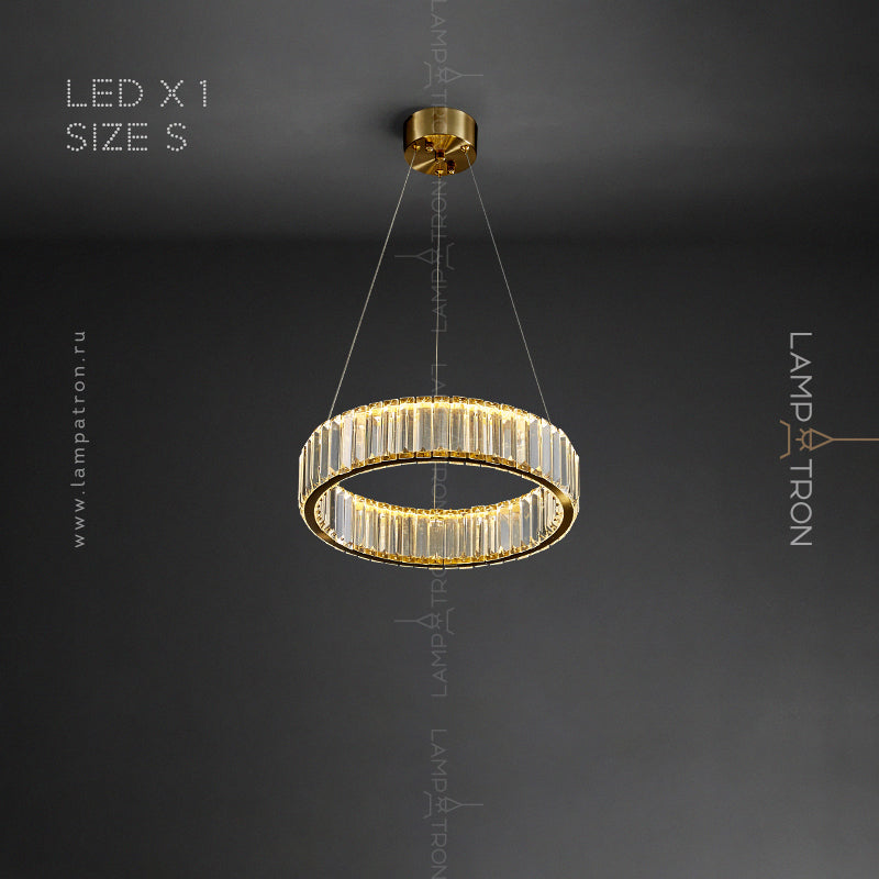 BERTOLDA Ring Chandelier by Lampadom - angle view