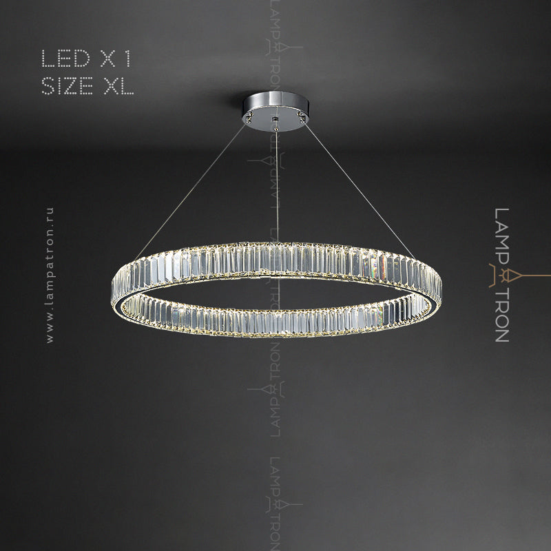 BERTOLDA Ring Chandelier by Lampadom - angle view
