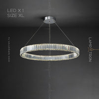 BERTOLDA Ring Chandelier by Lampadom - angle view
