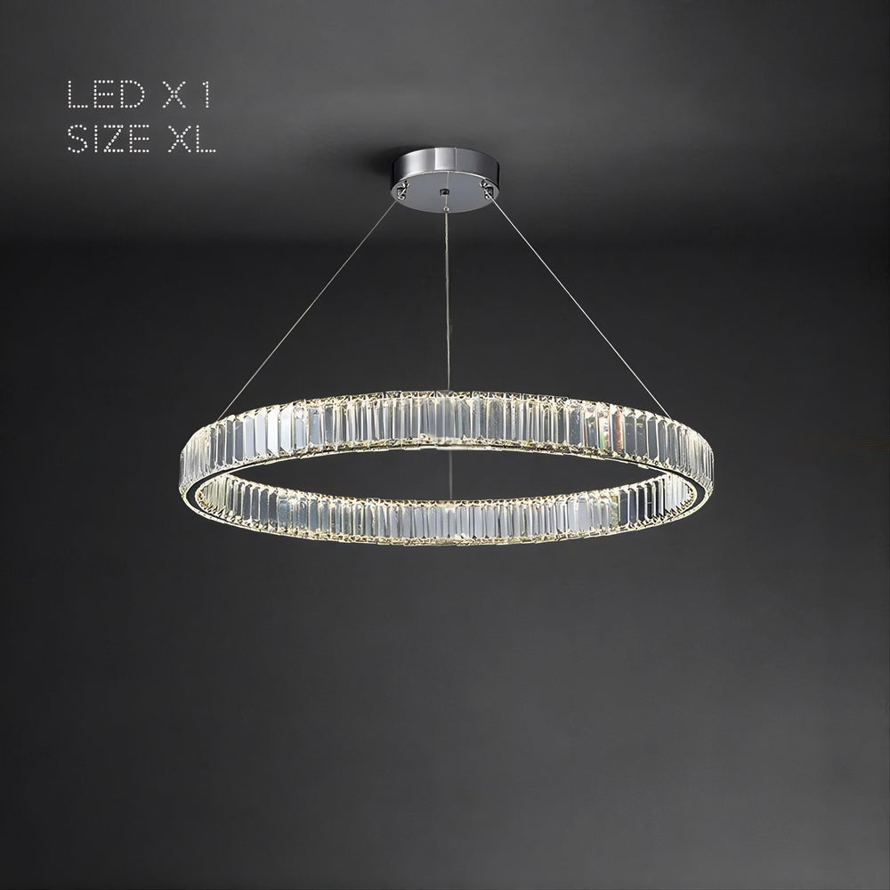 BERTOLDA Ring Chandelier by Lampadom - close-up