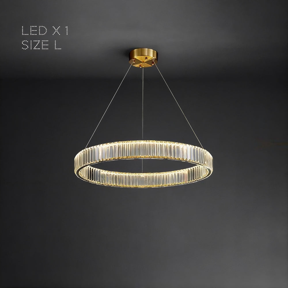 BERTOLDA Ring Chandelier by Lampadom - top view