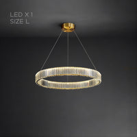 BERTOLDA Ring Chandelier by Lampadom - top view