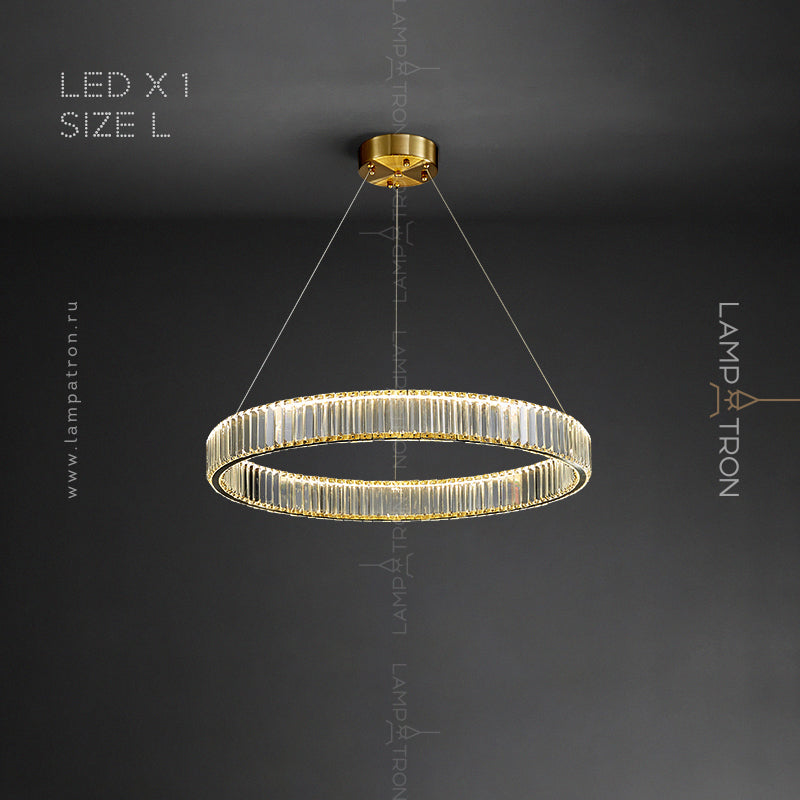 BERTOLDA Ring Chandelier by Lampadom - scale reference