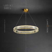 BERTOLDA Ring Chandelier by Lampadom - scale reference