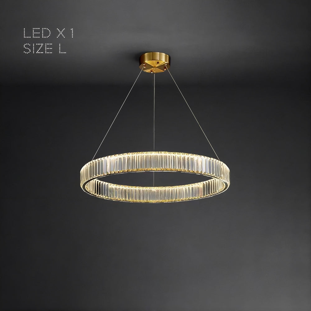 BERTOLDA Ring Chandelier by Lampadom - side view