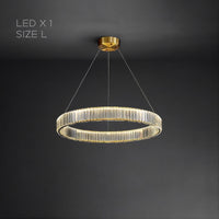 BERTOLDA Ring Chandelier by Lampadom - side view