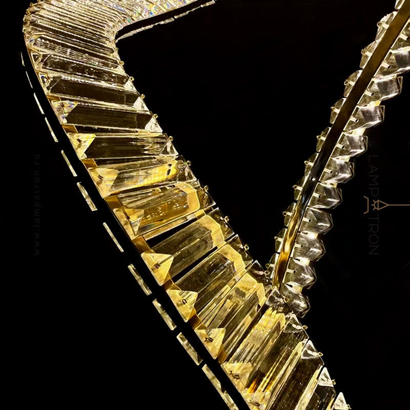 BERTOLDA SPIRAL Chandelier by Lampadom - scale reference