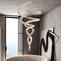 BERTOLDA SPIRAL Chandelier by Lampadom - angle view