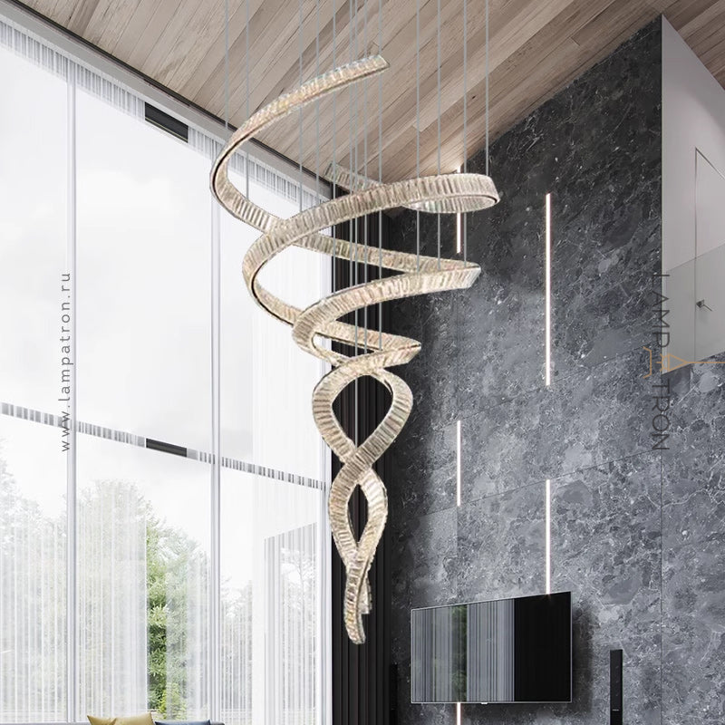 BERTOLDA SPIRAL Chandelier by Lampadom - ambient shot
