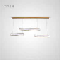 BERTOLDA TRIO Linear Chandelier