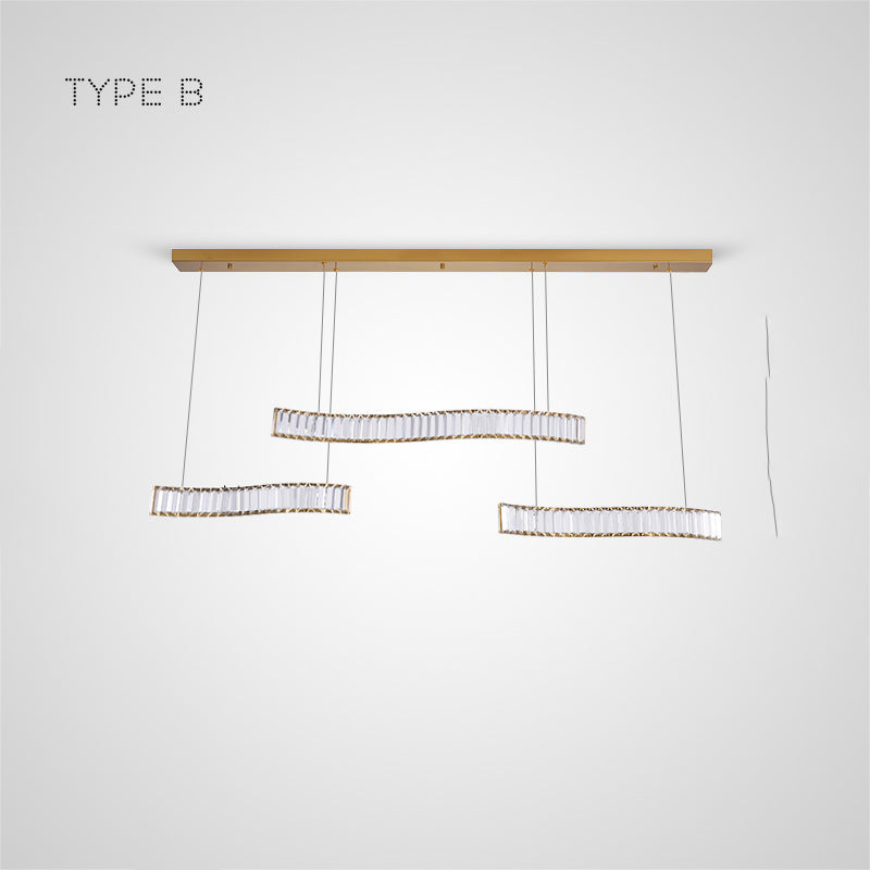 BERTOLDA TRIO Linear Chandelier