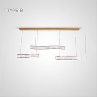 BERTOLDA TRIO Linear Chandelier