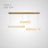 BERTOLDA TRIO Linear Chandelier