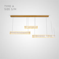 BERTOLDA TRIO Linear Chandelier