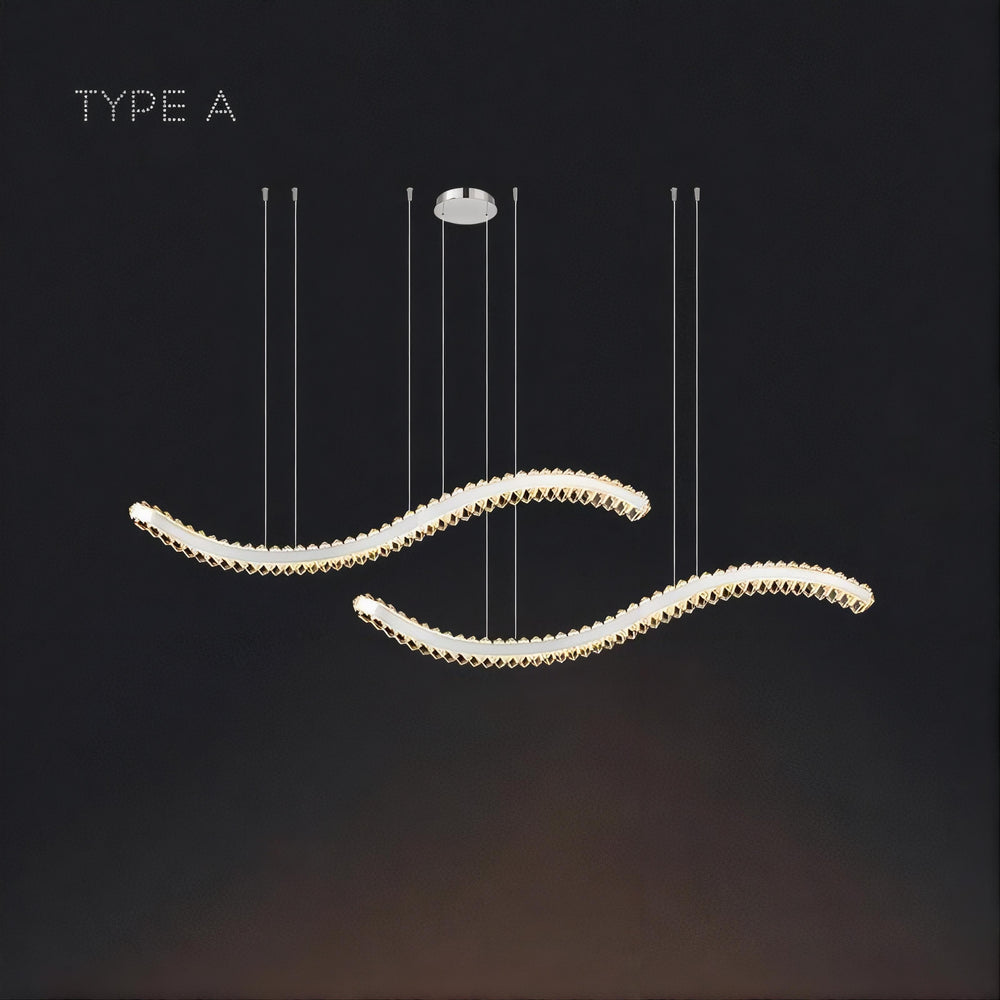 BERTOLDA W DUO Linear Chandelier by Lampadom - scale reference