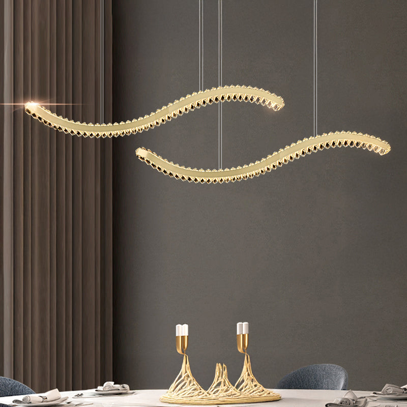 BERTOLDA W DUO Linear Chandelier by Lampadom - scale reference