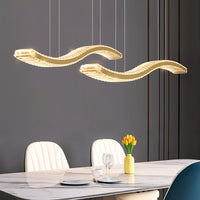 BERTOLDA W DUO Linear Chandelier by Lampadom - detail view