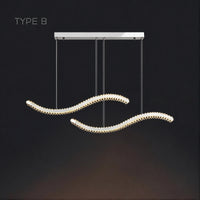 BERTOLDA W DUO Linear Chandelier by Lampadom - top view