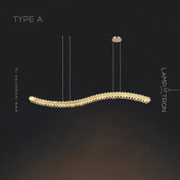 BERTOLDA W Linear Chandelier