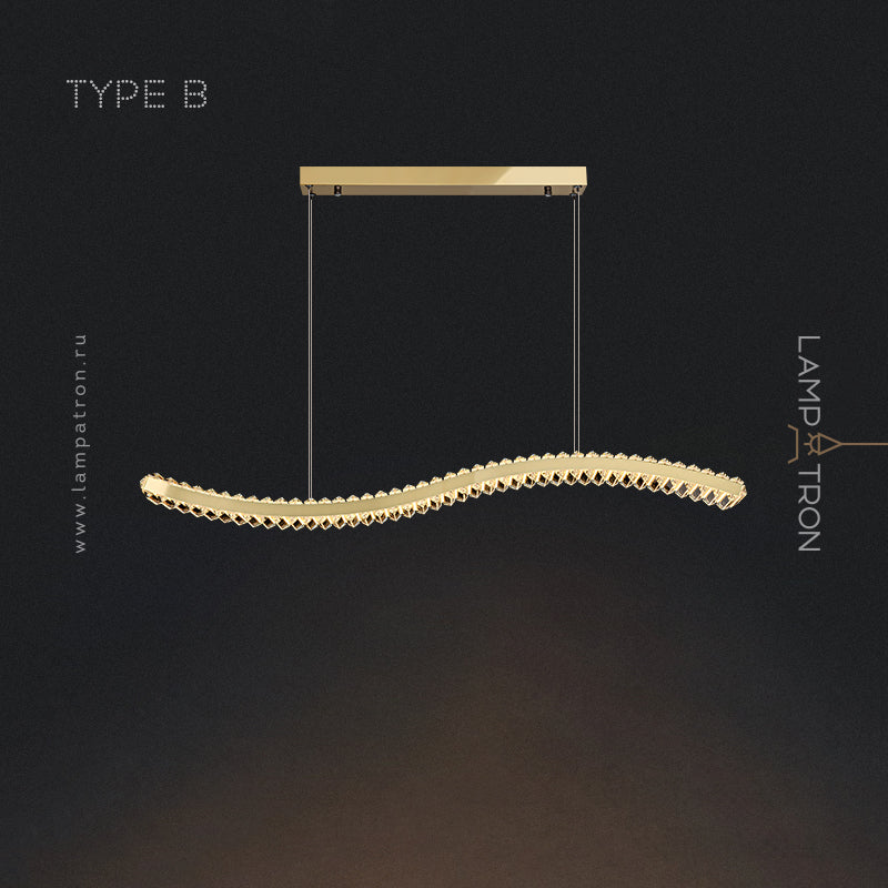 BERTOLDA W Linear Chandelier